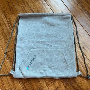Jazzercise Gray Drawstring Backpack